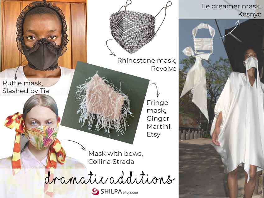 dramatic additions streetstyle face mask trends 2020