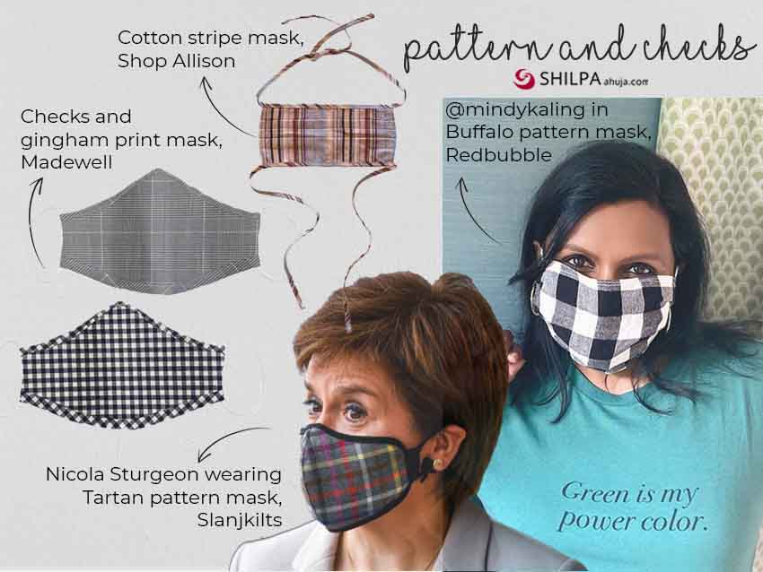 patterns checks face mask design trends 2020