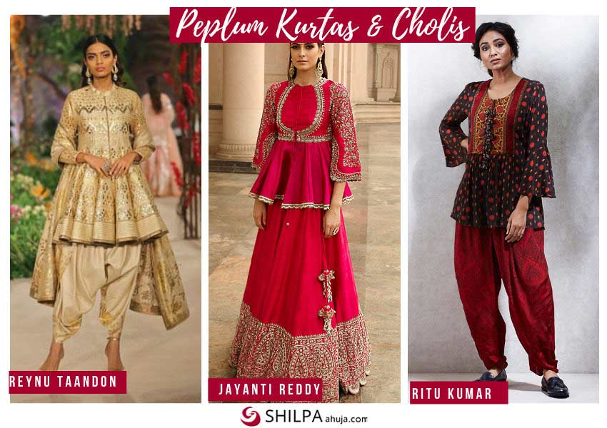 latest-ethnic-wears-peplum-kurtas-cholis-fashion-trends