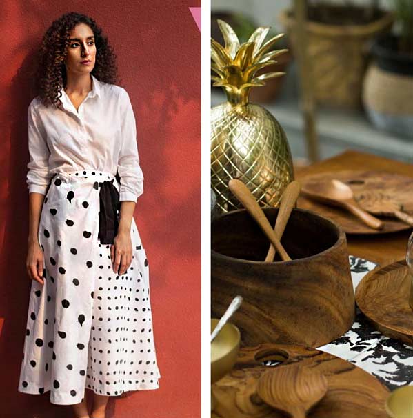 Nicobar dress polka dots sustainable fashion