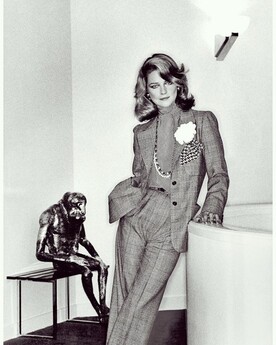 70s fashion trends pantsuit women turtle neck clothes