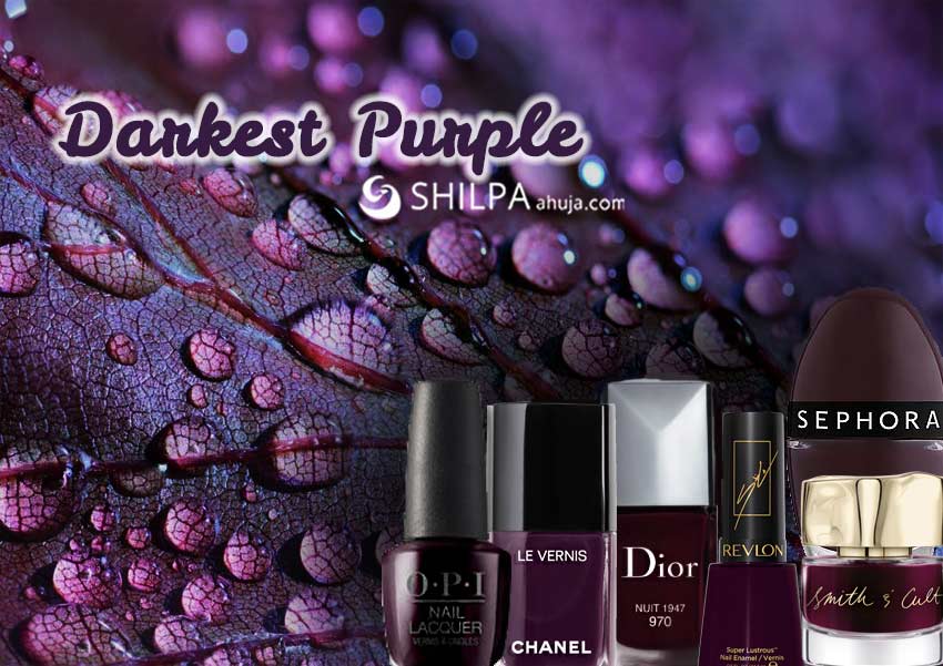 darkest-purple-trending nail polish colors-eggplant