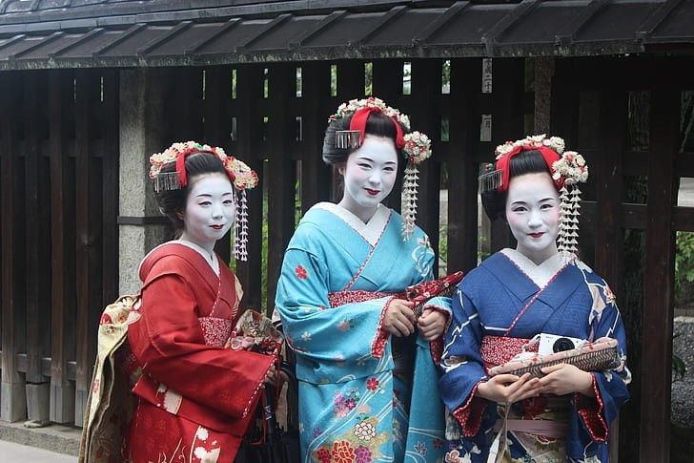 kimono japan asian traditional clothing women