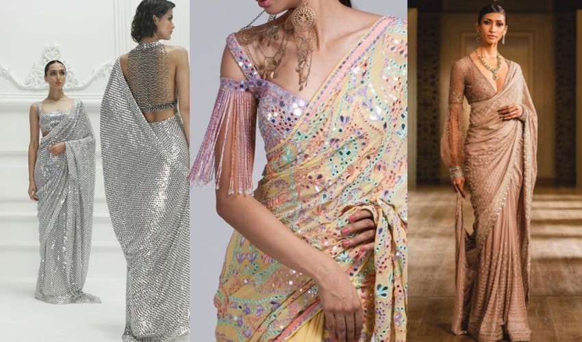 Statement-blouse-saree-trends-2021-manish-malhotra-suneet-verma-tarun-tahiliani