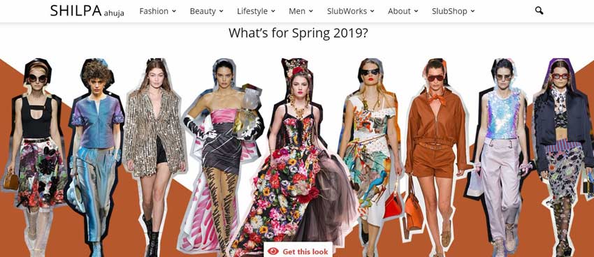 ShilpaAhuja, digital fashion magazine, webpage