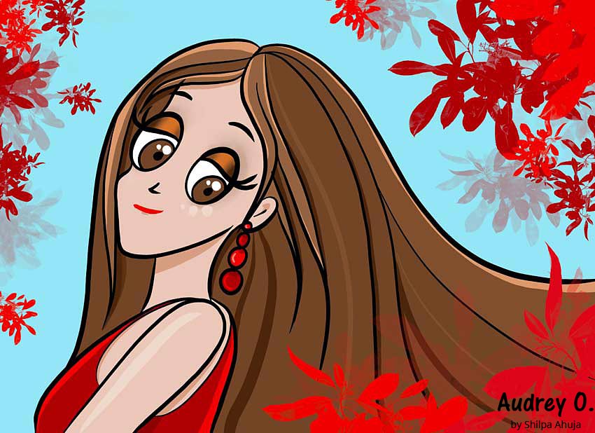 audrey-o-red-dress-valentines-day-love-cartoon-illustration