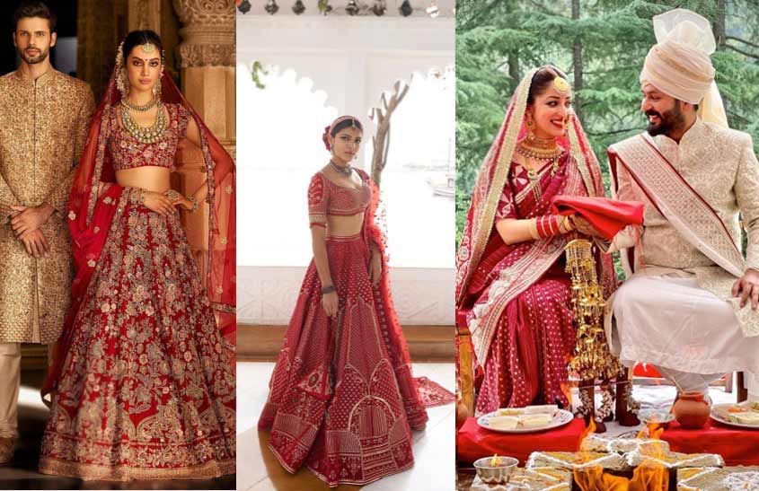 Return-Classic-Red-indian-bridal-fashion-trends-shyamal-bhumika-falhuni-shane-peacock-yami-gautam