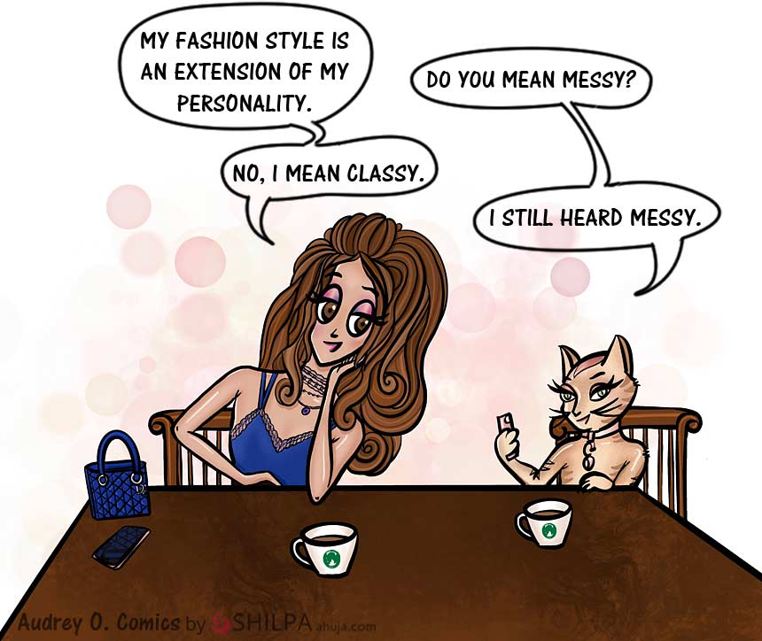 Audrey-O-fashion cartoon Personal-Style-Makeover