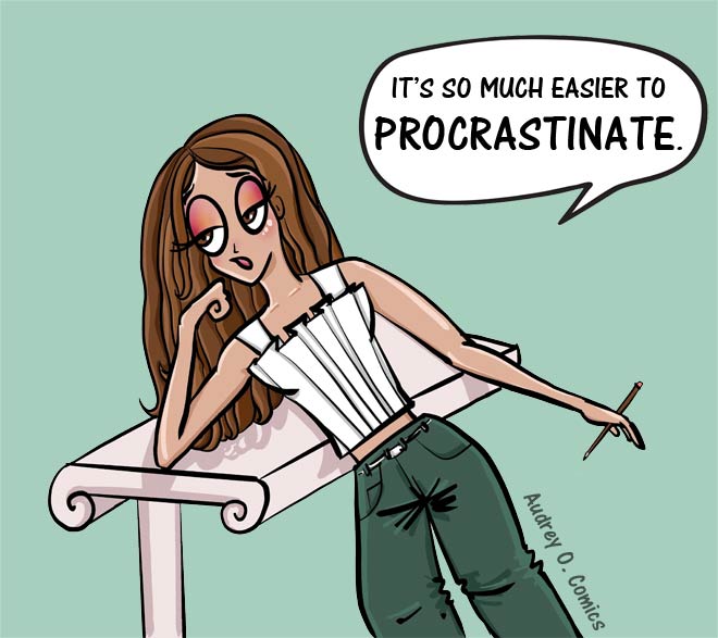comic-illustration-procrastination-students-Audrey-O-Procrastinate