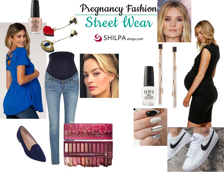 how to look stylish when pregnant pregnancy-fashion-street-wear