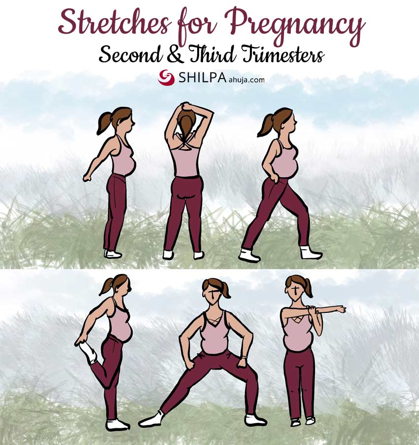 stretches-for-pregnancy-stretching-poses-exercise-workout