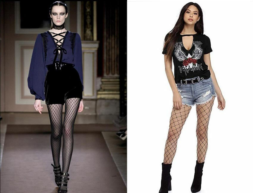 How-to-wear-shorts-over-fishnet-stockings