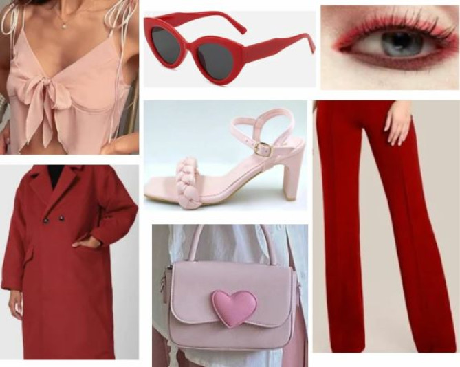 Slimming Red Color Block Fashion Style