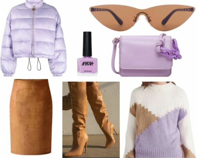 Winter Color Block Fashion Style Ideas