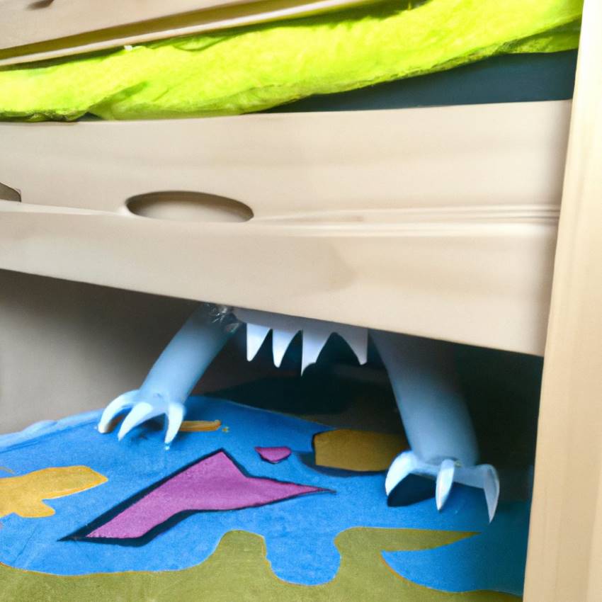 monster under children’s bed happy halloween quotes