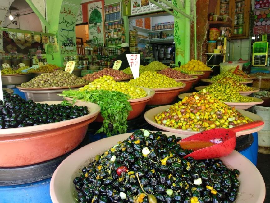The Great Habous Olive Market in Casablanca