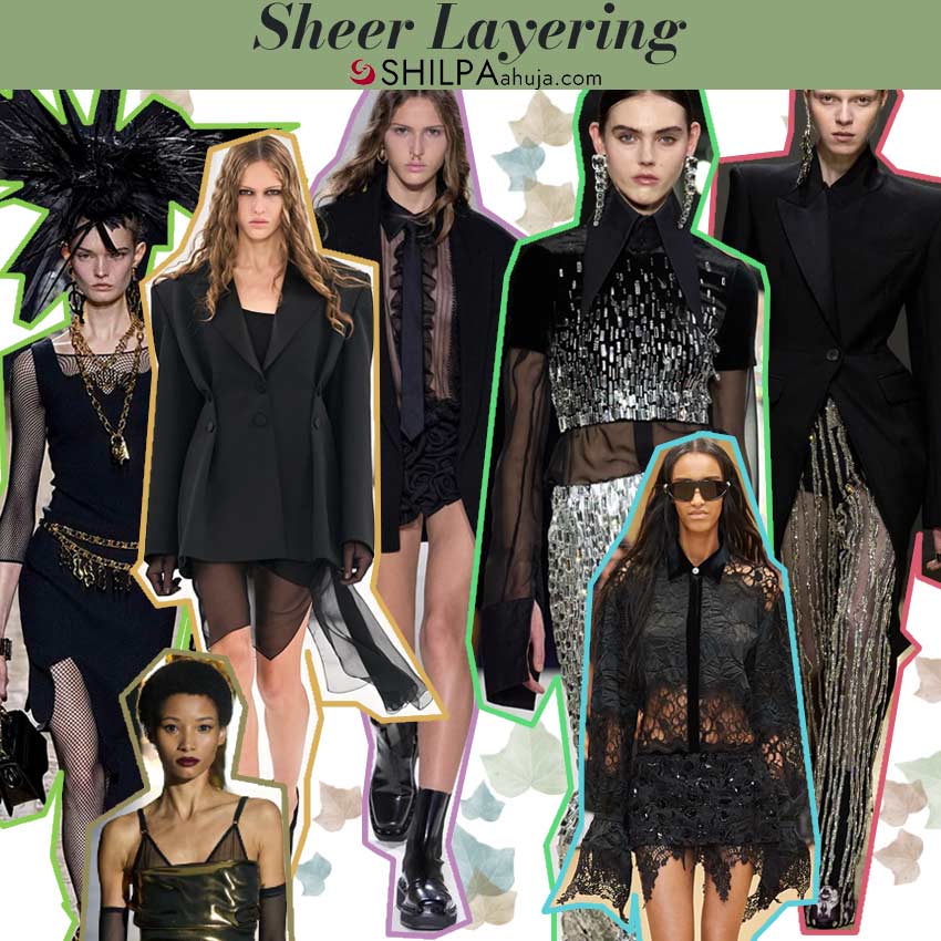 sheer-layering ideas new winter 2024 fashion trends