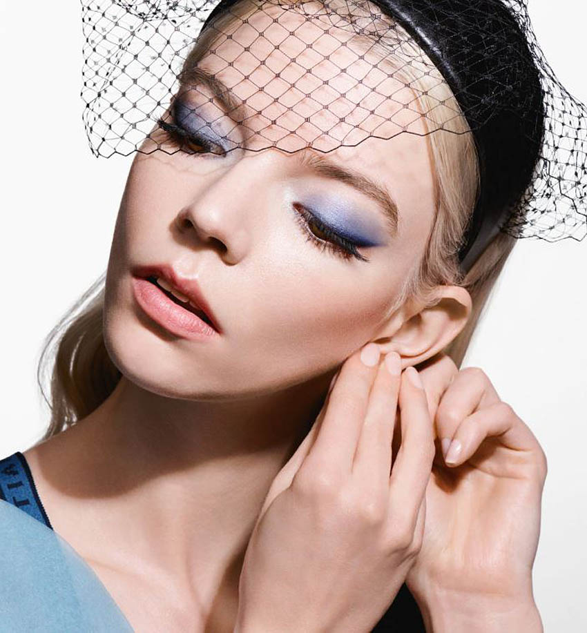 blue eyeshadow summer makeup dior