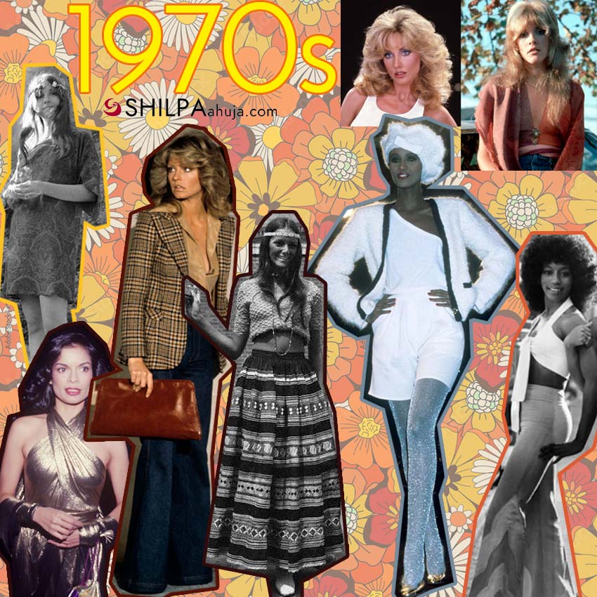 1970s fashion clothing style wear to a 70s party popular people wear